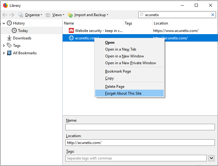 Removing a Domain from the Firefox HSTS Cache